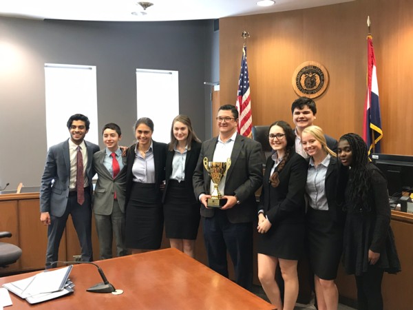 Clayton High School (STL) is the 2019 State Champion of the Missouri High School Mock Trial Competition