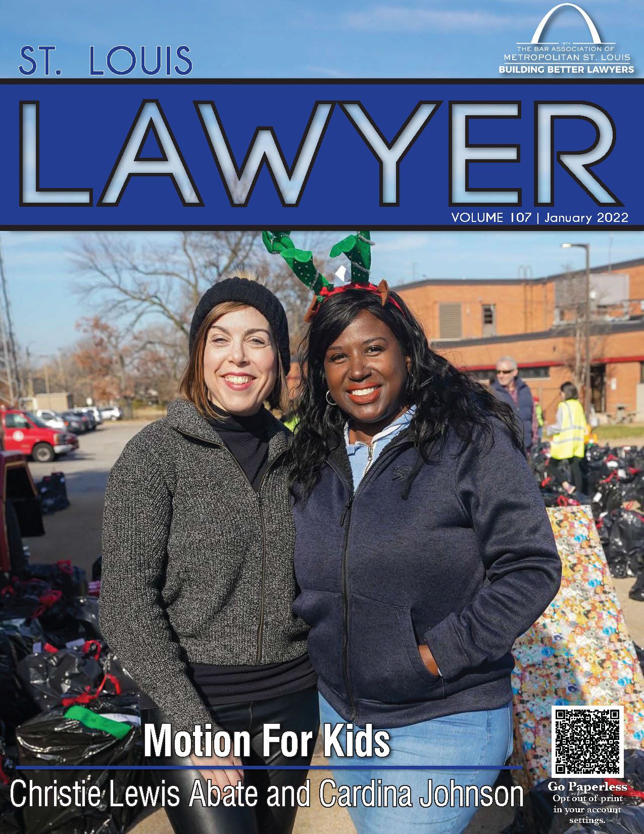 Cover photo of the January 2022 issue of the St. Louis Lawyer magazine